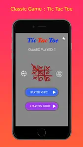 The Classic Game : Tic Tac Toe screenshot #1 for iPhone