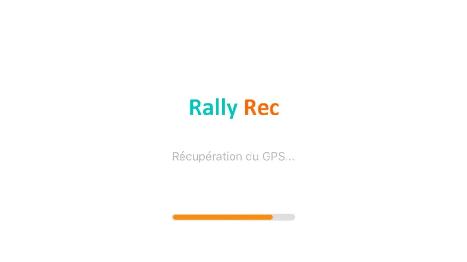 Capture d'écran de Rally Rec sur iPhone 8
