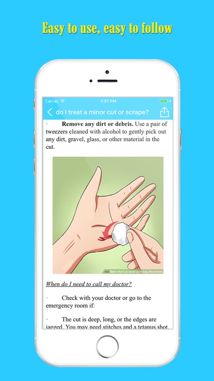 First Aid guide & emergency treatment instructions