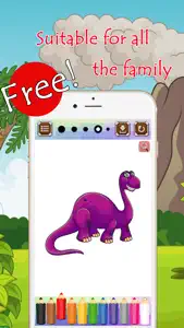 Dinosaur Coloring Book Paint Games For Kids Free screenshot #5 for iPhone