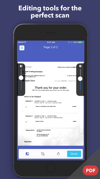 Jet Scanner | Photo to PDF, scan image documents screenshot-3