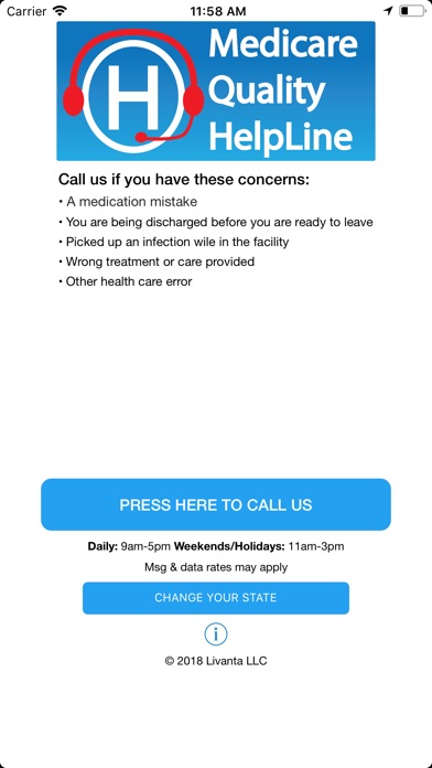 LivantaCares Medicare Helpline screenshot 2