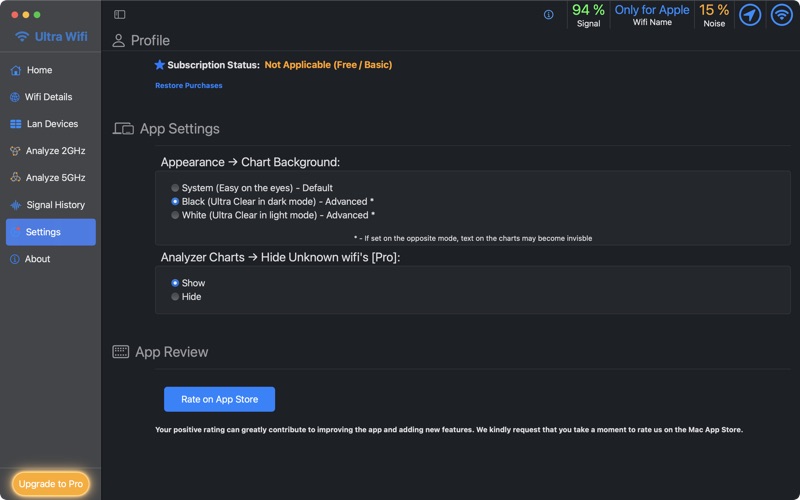 Ultra Wifi - Analyzer, Monitor Screenshot