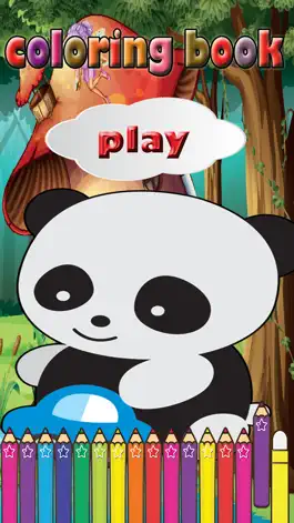 Game screenshot Panda Cute Coloring Games for kids Second Edition mod apk