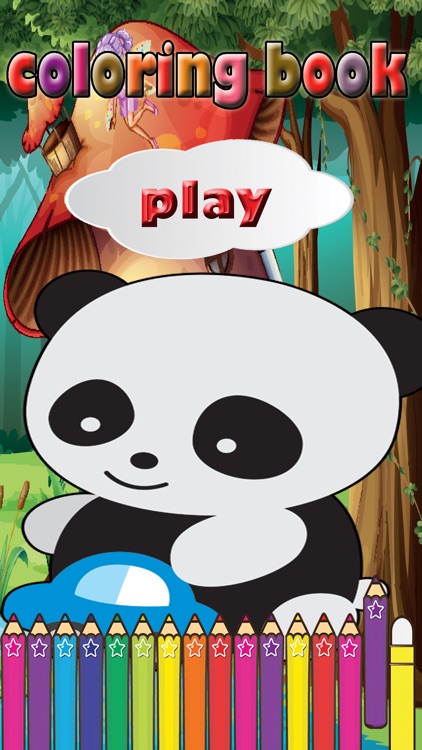 Panda Cute Coloring Games for kids Second Edition