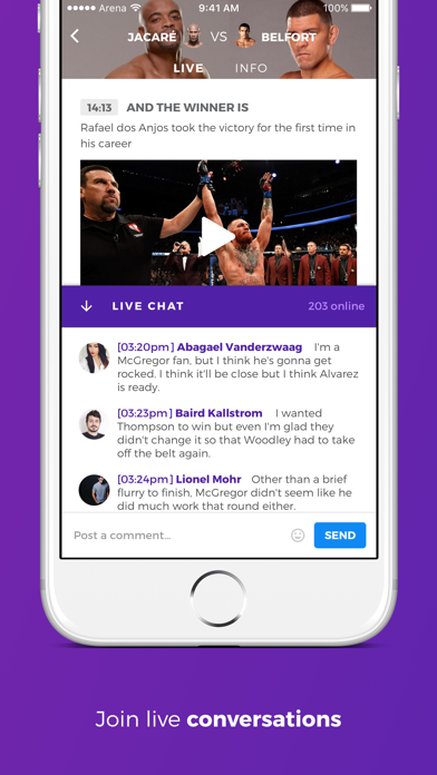 Arena - Sports Chat screenshot