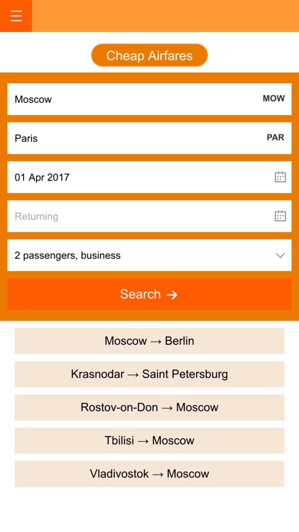 AirfaresTicket - Free flight comparison website
