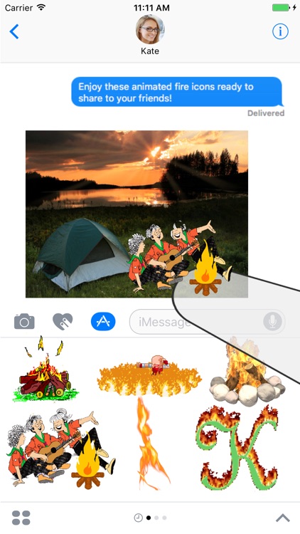 Animated Fire Sticker Pack