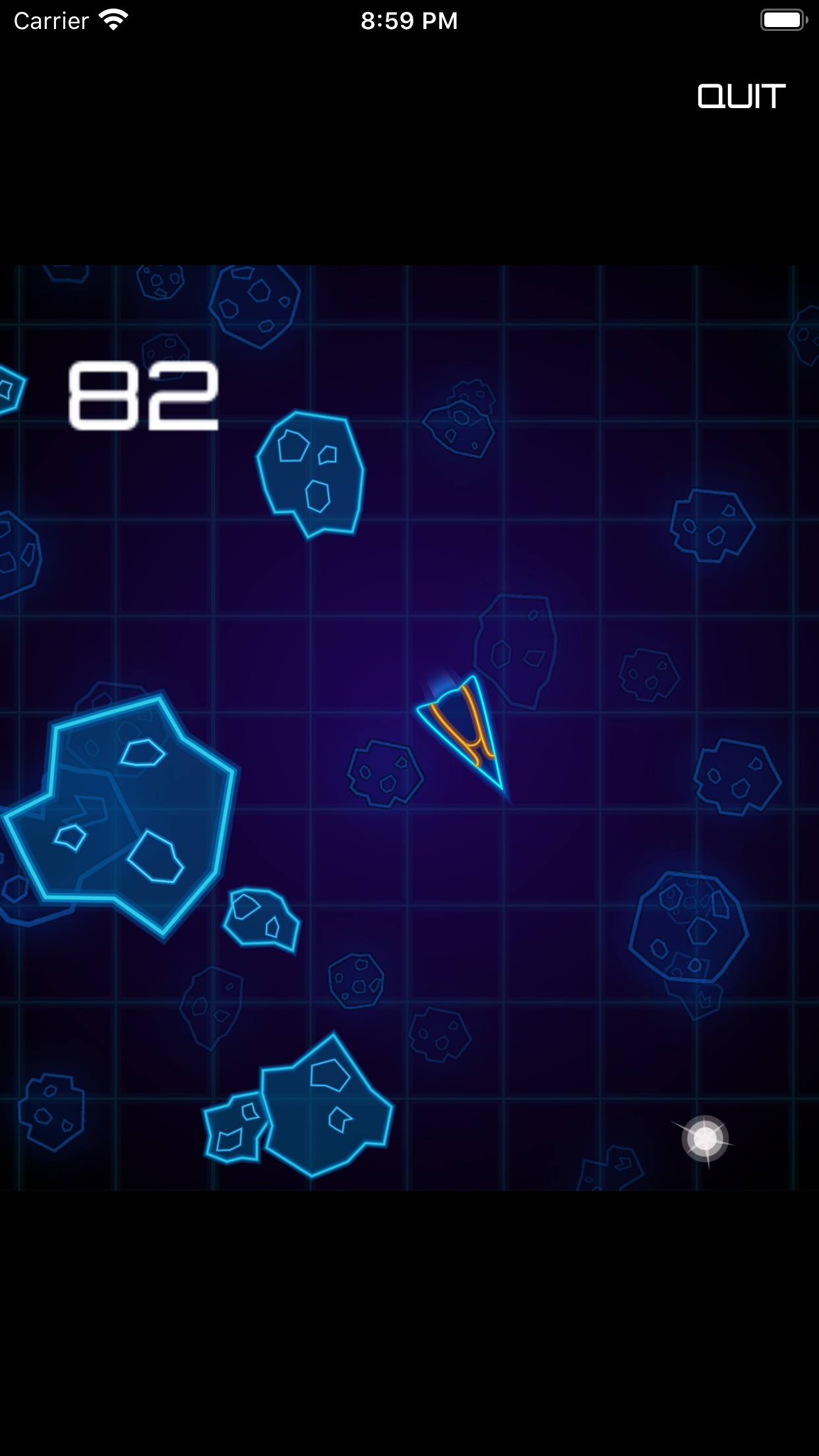 Screenshot do app Asteroid Commando