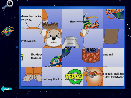 Cosmic Cubs ECO Puzzles iPad screenshot