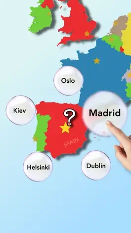 Game screenshot EUROPE Bubbles: Countries and Capital Cities Quiz hack