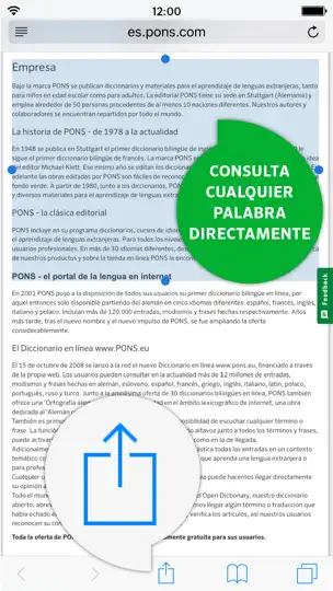 Captura de pantalla de Diccionario Alemán - Español en iPhone 4