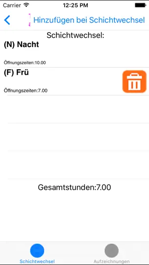 Screenshot von MeineSchich auf dem iPhone 2