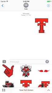 Texas Tech Stickers screenshot #2 for iPhone