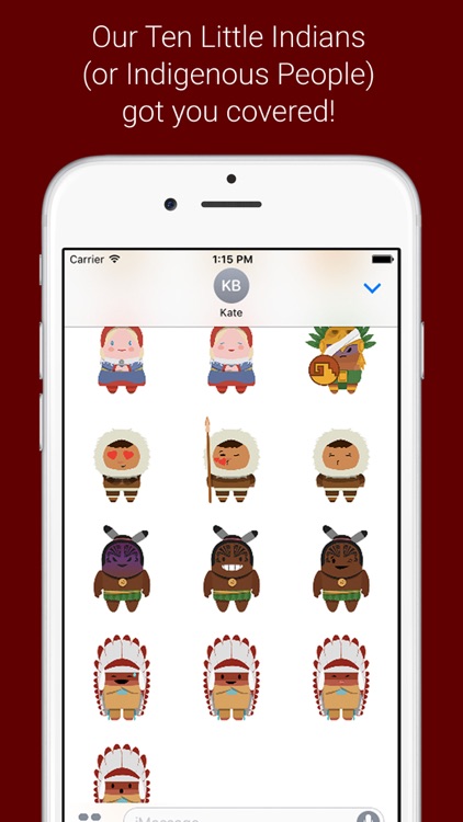 KIDEOS Ten Little Indians Emoticons screenshot-3