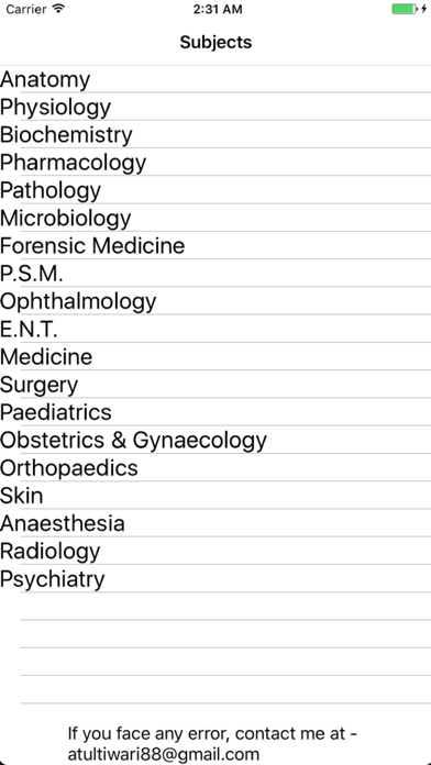 Medical MCQ Screenshot