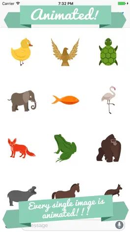 Game screenshot Animated Animal Stickers hack