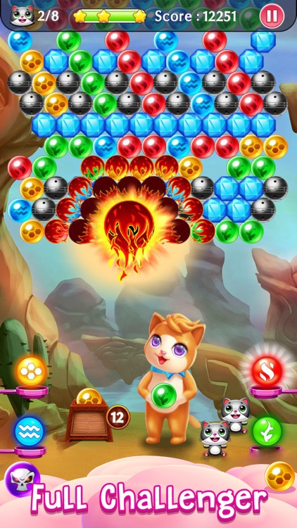 Witch Puzzle Kitty Cat Pop: Bubble Shooter Games