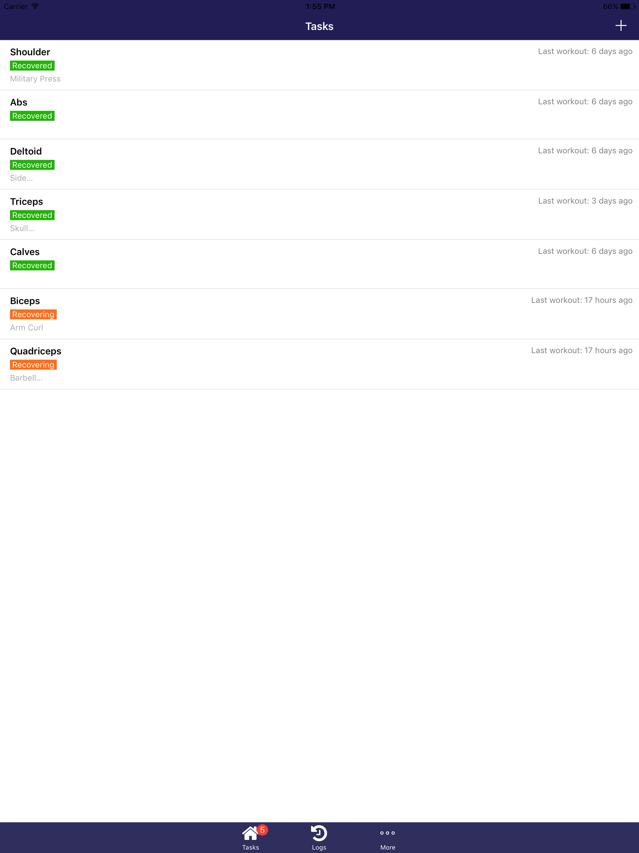 Workout Checklist screenshot 4