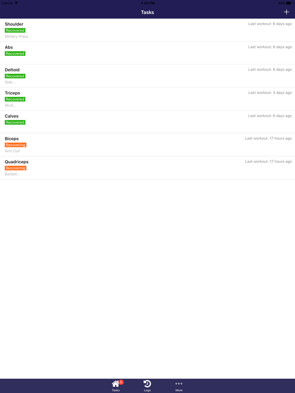 Screenshot #4 pour Workout Checklist