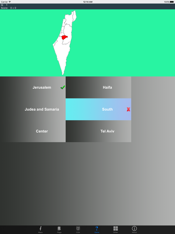 Screenshot #5 pour Israel District Maps and Capitals