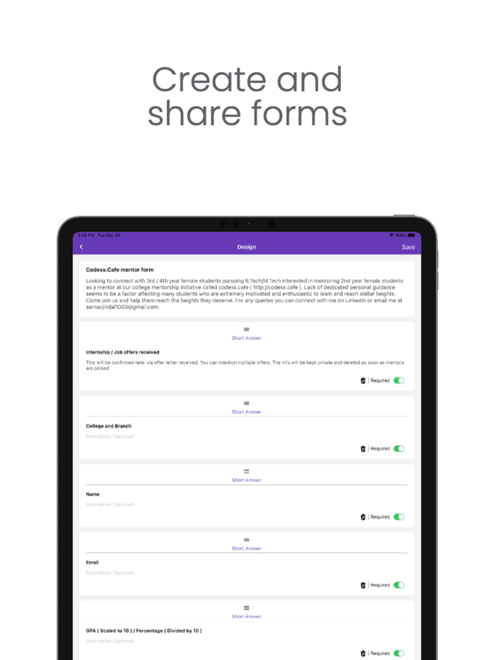 FormApp to manage Google forms
