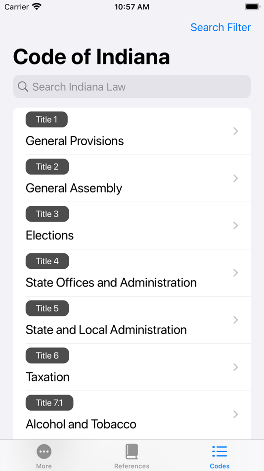 #1. Indiana Law Codes (iOS) 由: CurrentLaw LLC