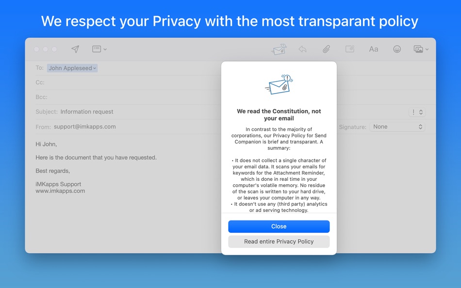 #5. Send Companion for Mail (macOS) 由: iMKapps