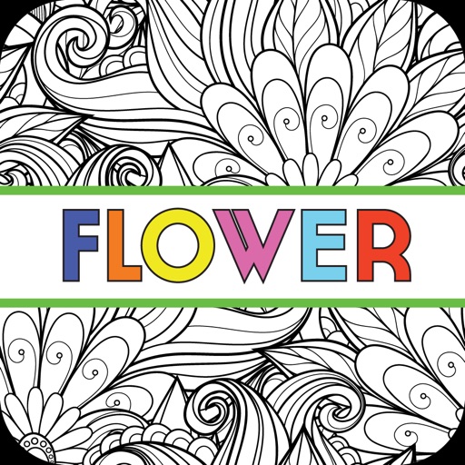 Flower Colorful - Coloring Book for Adults