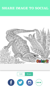 Animals Adult Coloring Book Pages for Anti-Stress screenshot