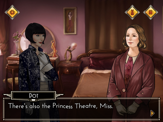 Miss Fisher and the Deathly Maze iPad app afbeelding 2