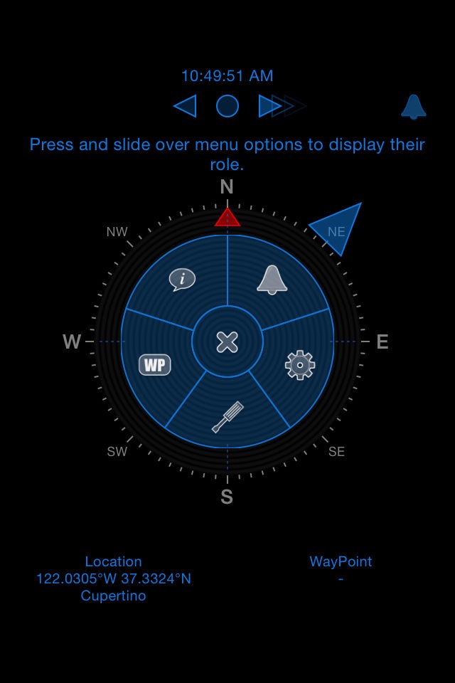 AudioGPS screenshot 2