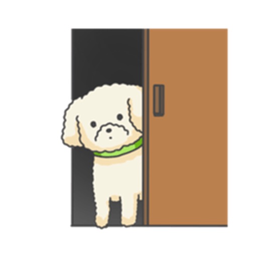 Many Stickers Of Lovely Toy Poodle Dog icon