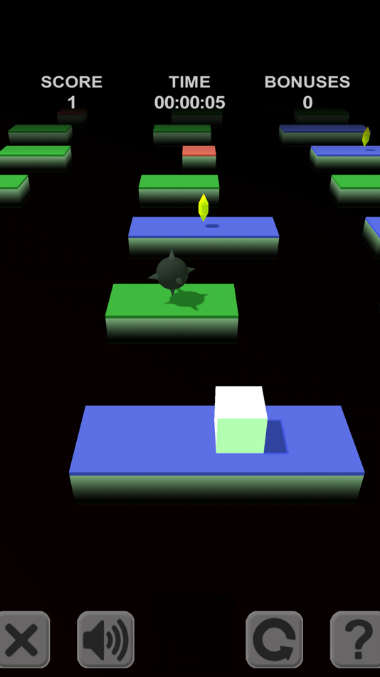 #4. Cube Jump. 3D platforms (iOS) 由: Ruslan Goncharenko