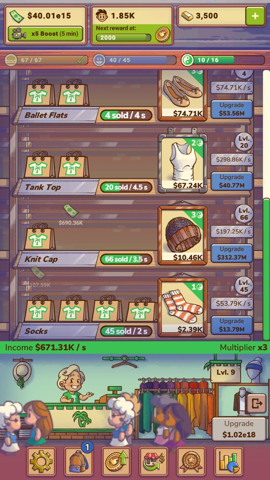 #5. Idle Shop Manager (iOS) 来自: Bling Bling Games GmbH