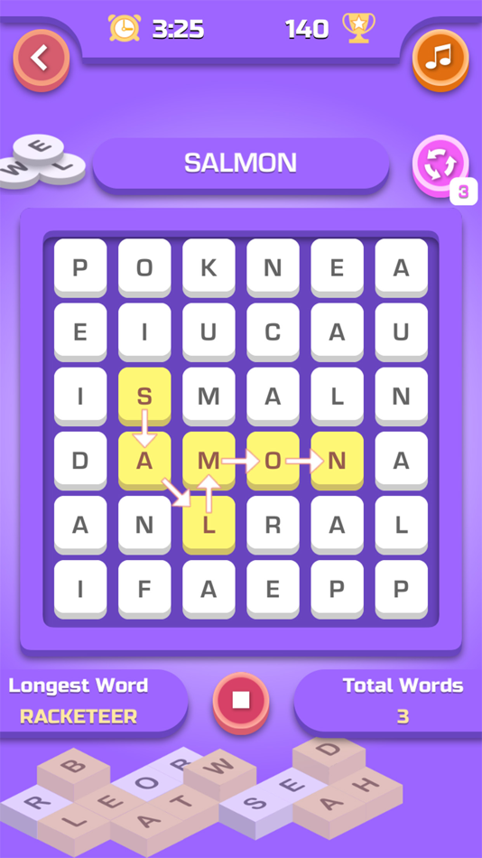 #5. Gridwordy (iOS) 由: Vaibhav Electronics Pvt Ltd