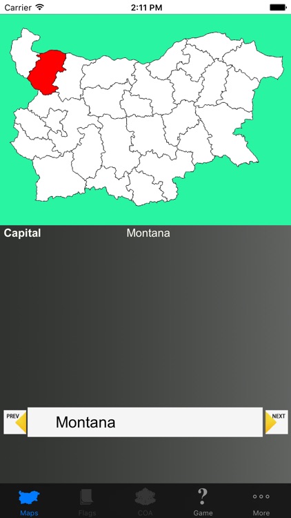 Bulgaria Province Maps and Capitals