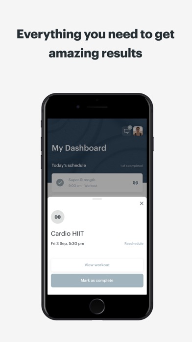 Online Personal Training Screenshot