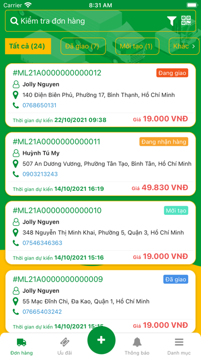 Mai Linh Logistics Screenshot