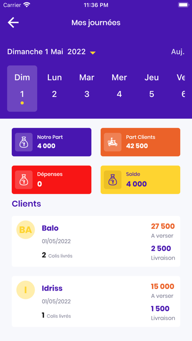 iTeliya Livreur Screenshot