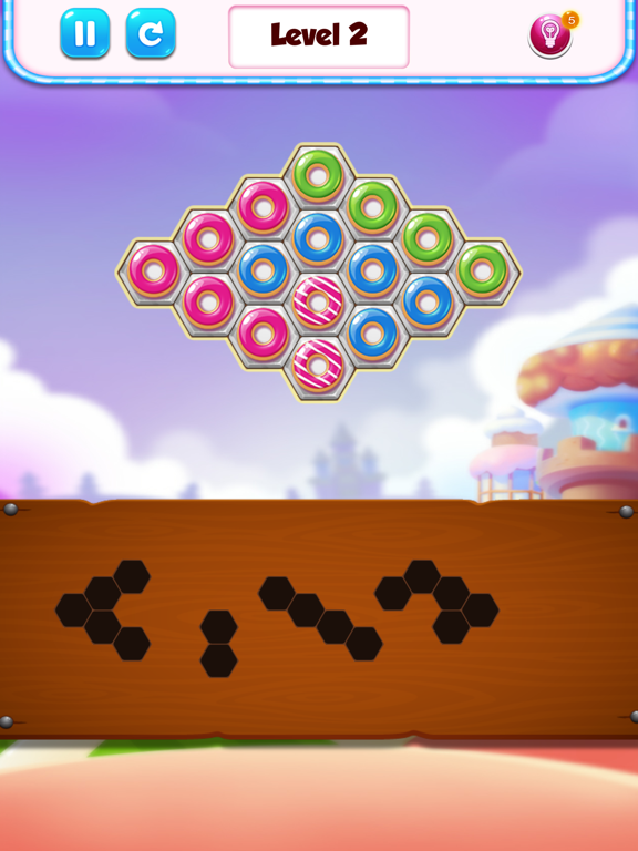 Screenshot #6 pour donut fun hex block