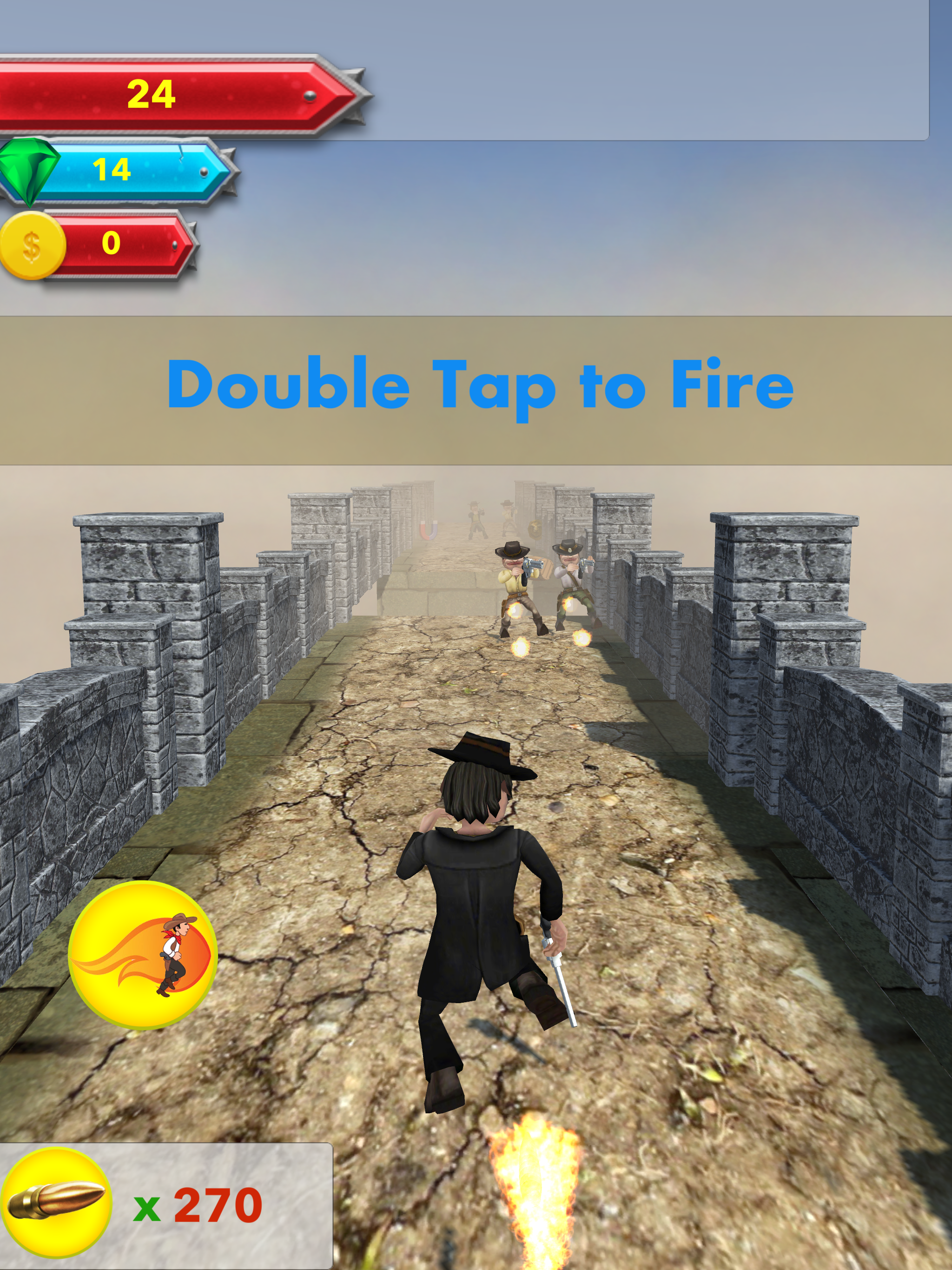 Cowboy Bandits Shooter Run