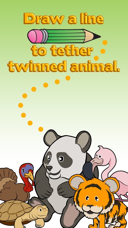Draw a line to tether twinned animal.