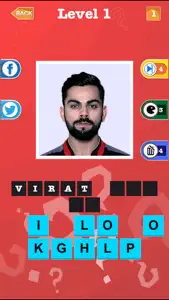 IPL t20 Trivia Quiz 2017-Guess Famous Cricket Star screenshot #1 for iPhone