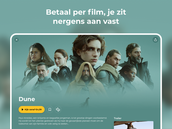 Pathé Thuis iPad app afbeelding 2