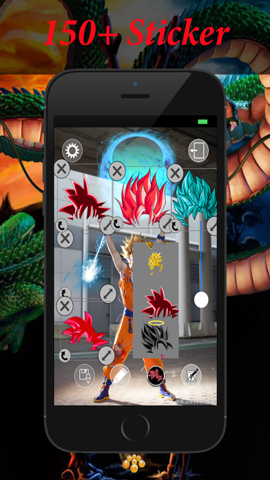Screenshot #2 pour Photo Editor pour Dragon Ball Z: God Hair Edition