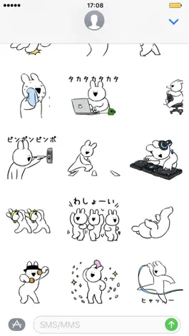 Game screenshot Extremely Rabbit Sticker Pack vol.2 apk