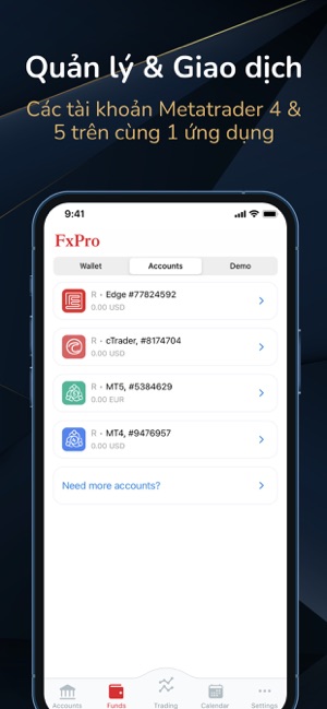 FxPro: Tài khoản đầu tư online