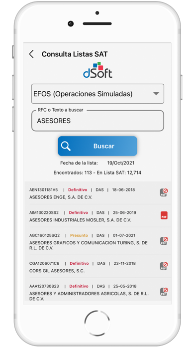 eListasNegras Screenshot