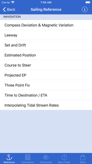 Sailing Reference Screenshot